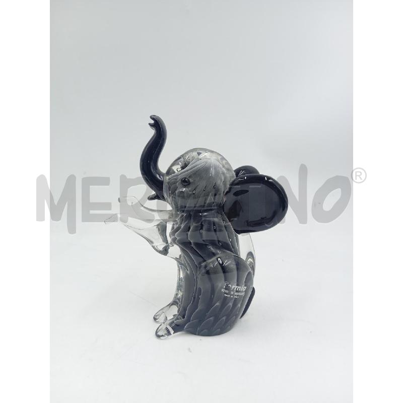 ELEFANTE MURANO INTERN NERO | Mercatino dell'Usato Verona fiera 1