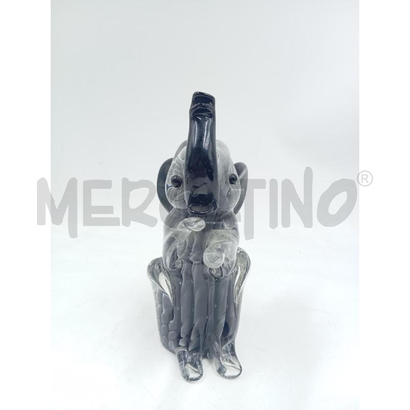 ELEFANTE MURANO INTERN NERO | Mercatino dell'Usato Verona fiera 3