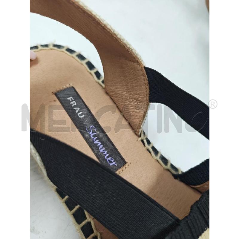 ESPADRILLAS D FRAU A RIGHE BEIGE NERE  | Mercatino dell'Usato Verona fiera 2