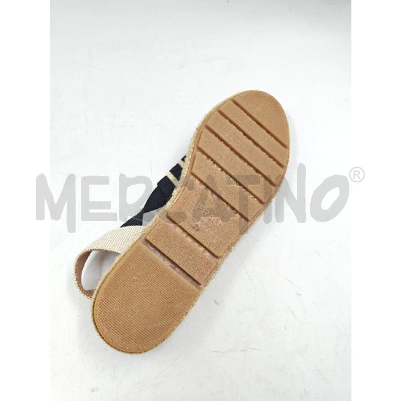ESPADRILLAS D FRAU A RIGHE BEIGE NERE  | Mercatino dell'Usato Verona fiera 3