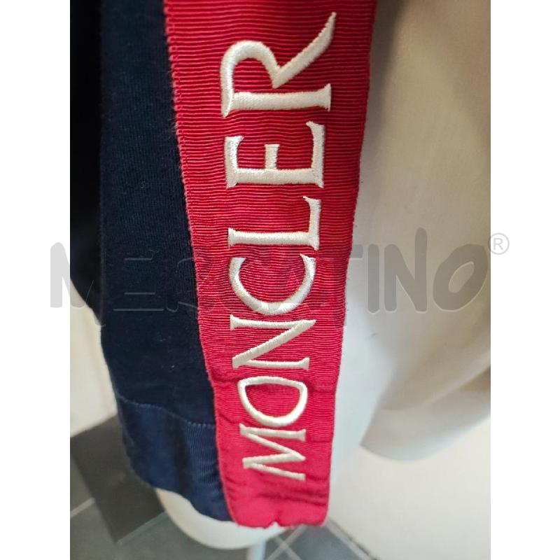 FELPA DONNA MONCLER BLU LOGO LATERALE ROSSO   | Mercatino dell'Usato Verona fiera 4