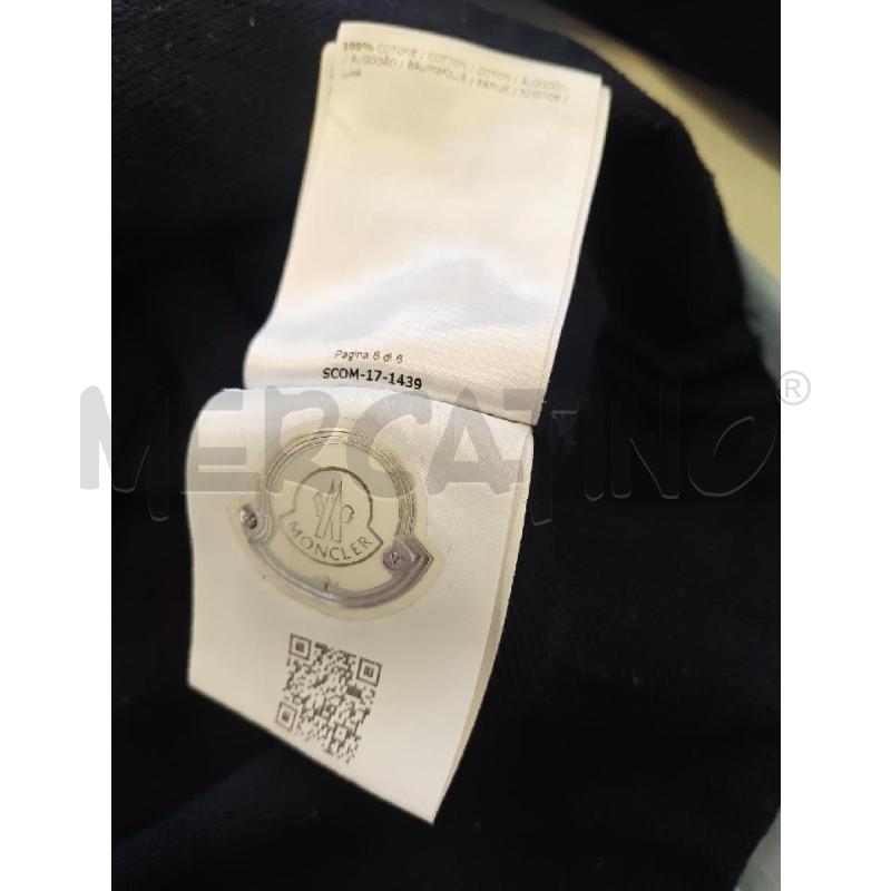 FELPA DONNA MONCLER BLU LOGO LATERALE ROSSO   | Mercatino dell'Usato Verona fiera 5
