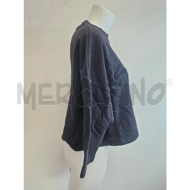 FELPA D EMPORIO ARMANI NERA SCRITTA  | Mercatino dell'Usato Verona fiera 2