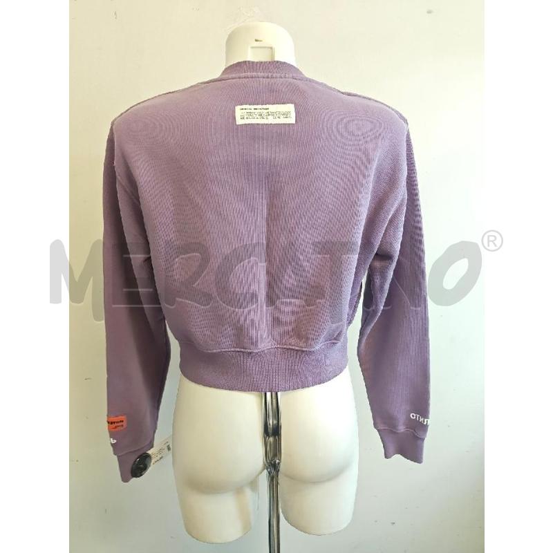 FELPA D HERON PRESTON LILLA SCRITTA BIA  | Mercatino dell'Usato Verona fiera 3