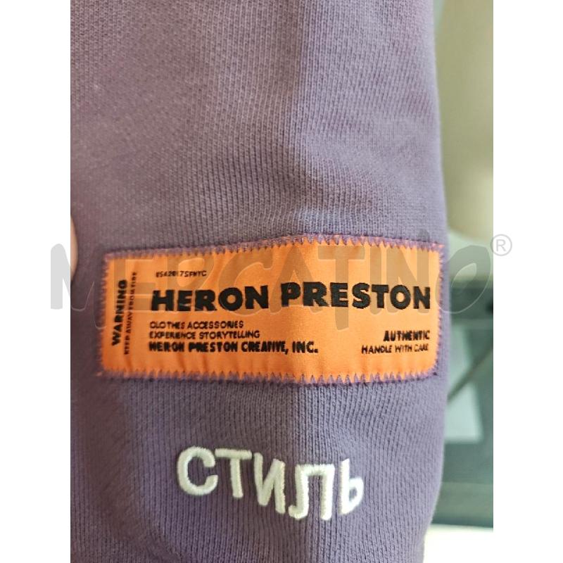 FELPA D HERON PRESTON LILLA SCRITTA BIA  | Mercatino dell'Usato Verona fiera 4