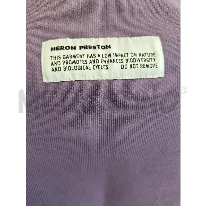 FELPA D HERON PRESTON LILLA SCRITTA BIA  | Mercatino dell'Usato Verona fiera 5