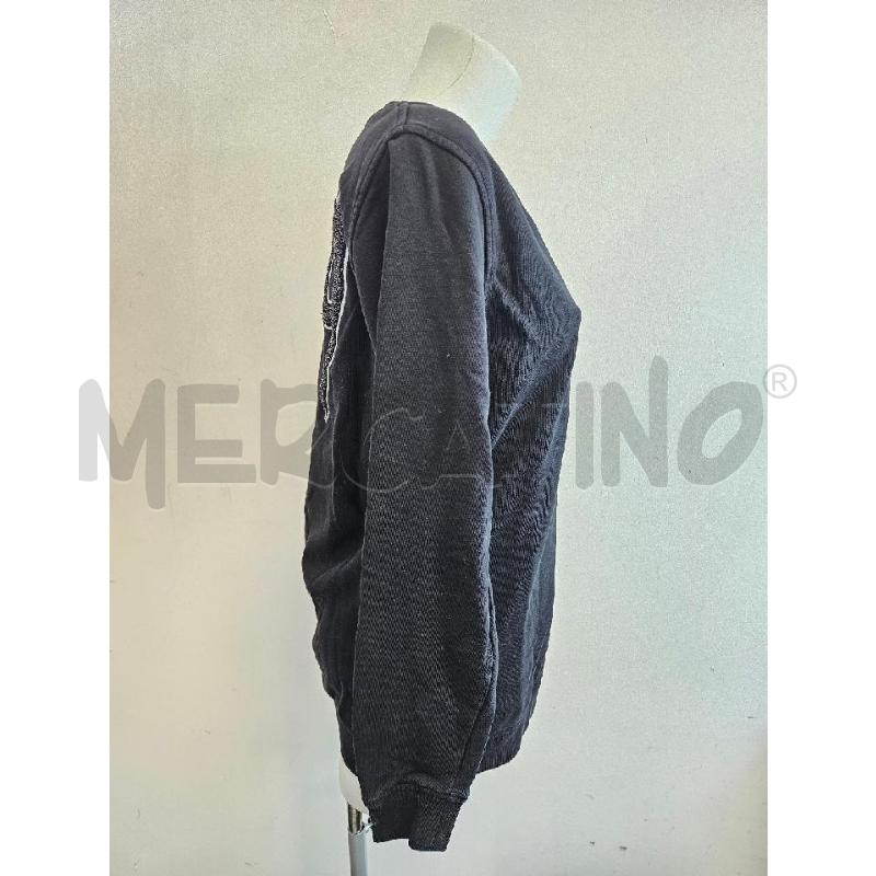 FELPA D MCQ NERA GIROCOLLOSCRITTA DIE  | Mercatino dell'Usato Verona fiera 2