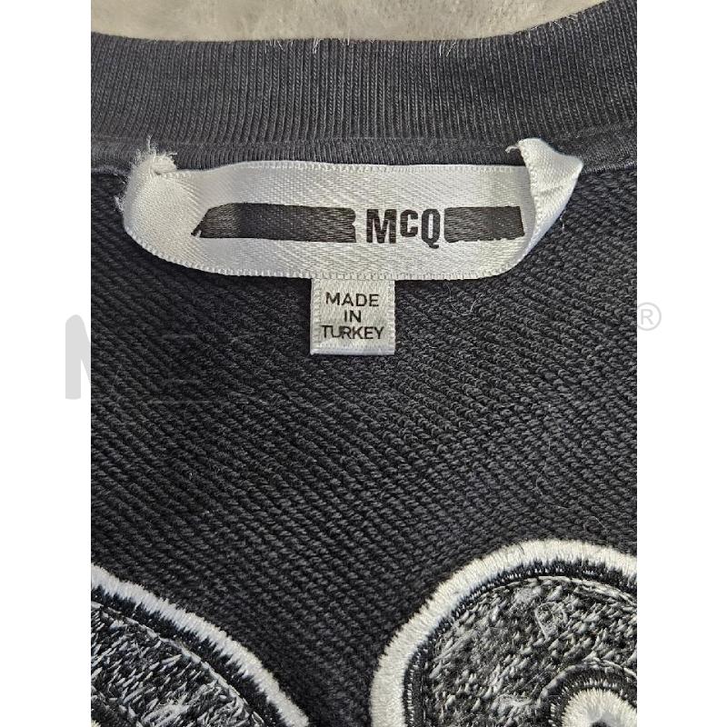 FELPA D MCQ NERA GIROCOLLOSCRITTA DIE  | Mercatino dell'Usato Verona fiera 4