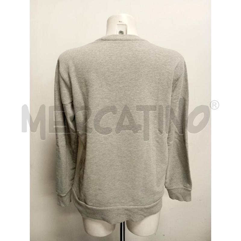 FELPA D WOOLRICH GRIGIA GIROCOLLO IN COTONE GARZATO  | Mercatino dell'Usato Verona fiera 4