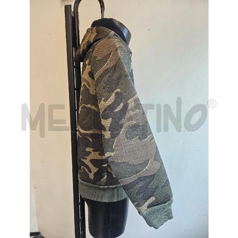 FELPA U COLMAR MIMETICO TRAFORATO  CON CAPPUCCIO | Mercatino dell'Usato Verona fiera 2