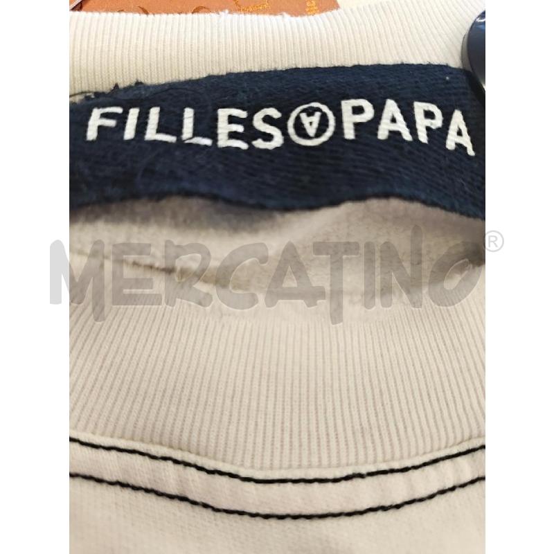 FELPA U FILLES PAPA 1 SCRITTA ROSSA  | Mercatino dell'Usato Verona fiera 5