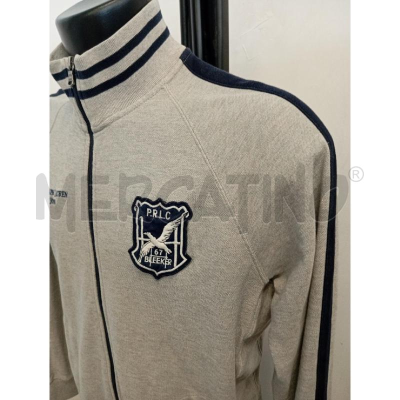 FELPA U RALPH LAUREN GRIGIA STEMMA BLU  | Mercatino dell'Usato Verona fiera 2