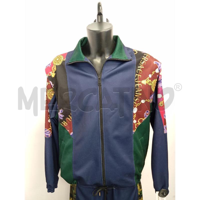 FELPA U VERSACE JEANS COUTURE BLU VERDE FANT BAROCCA | Mercatino dell'Usato Verona fiera 1