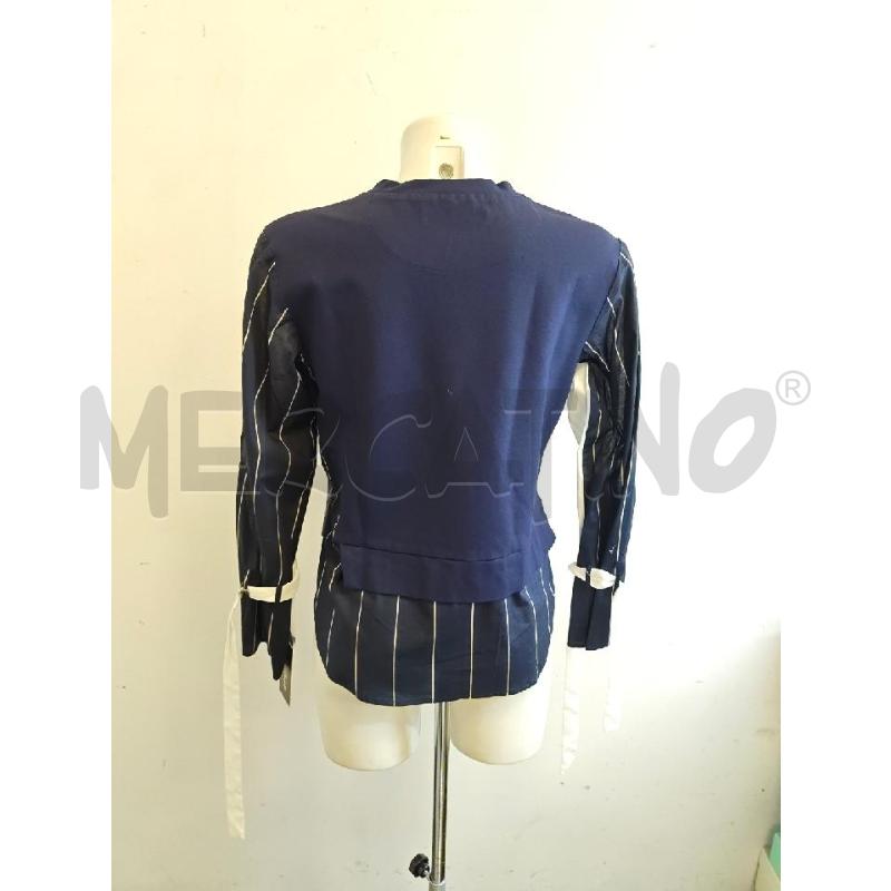 FELPA  D LIVIANA CONTI BLU FONDO CAMICIA  | Mercatino dell'Usato Verona fiera 3