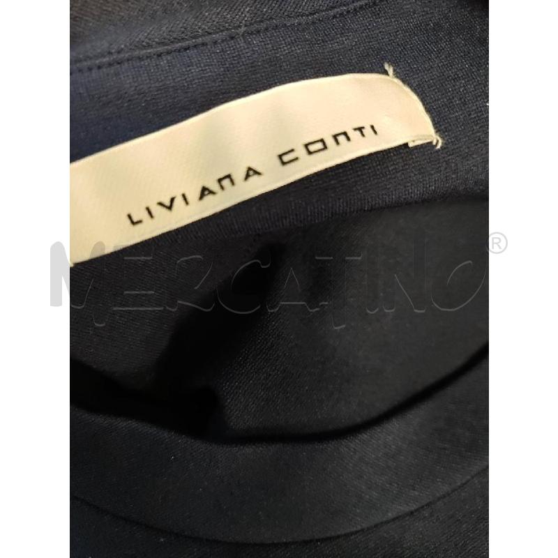 FELPA  D LIVIANA CONTI BLU FONDO CAMICIA  | Mercatino dell'Usato Verona fiera 4