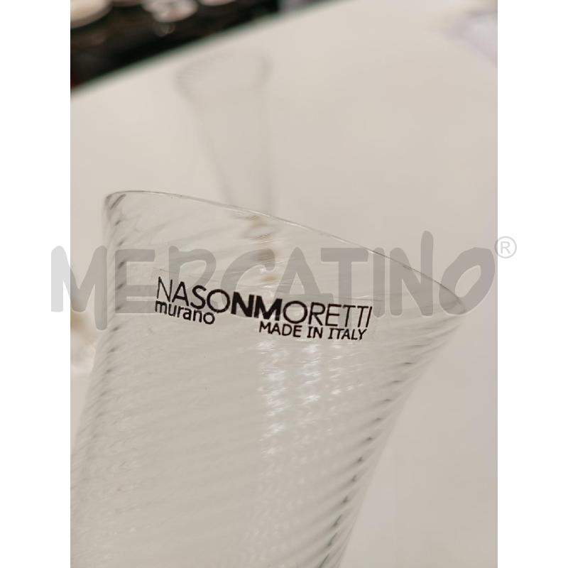 FLUTES PZ. 6 VETRO NASON MORETTI INCLUSIONI ORO | Mercatino dell'Usato Verona fiera 4