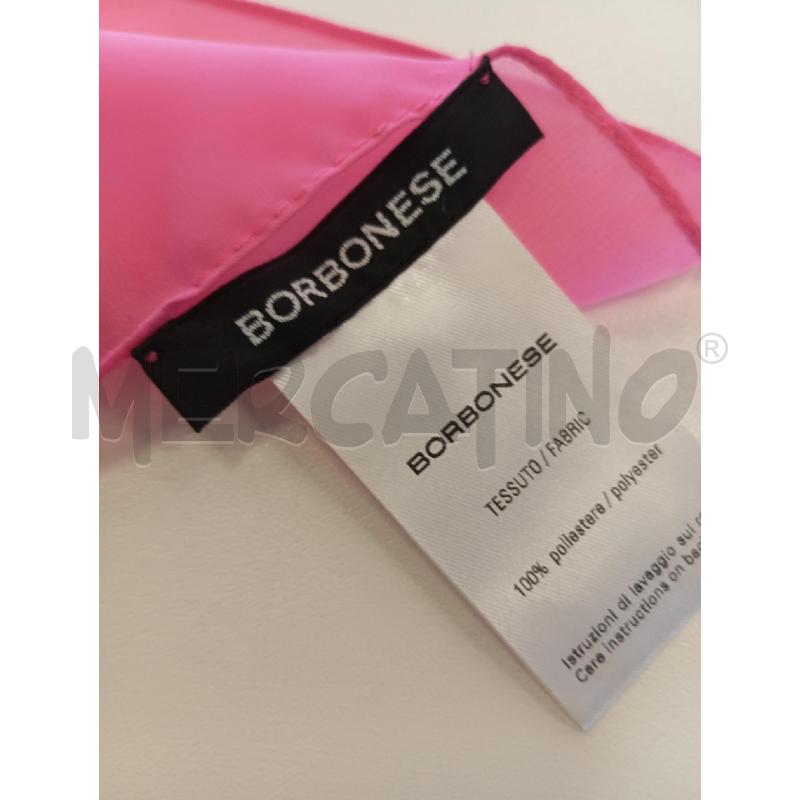 FOULARD BORBONESE ROSA STAMPA TAPIRO  | Mercatino dell'Usato Verona fiera 2