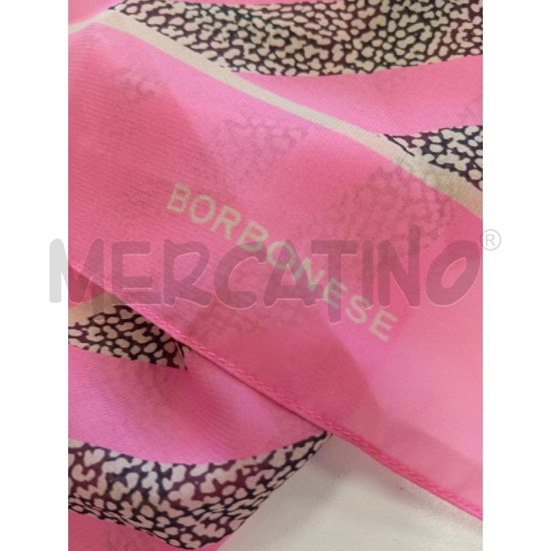 FOULARD BORBONESE ROSA STAMPA TAPIRO  | Mercatino dell'Usato Verona fiera 3