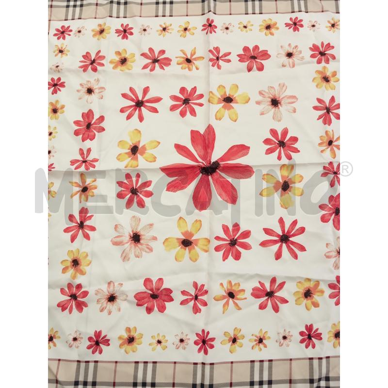 FOULARD BURBERRY STAMPA FIORI E CHECK  | Mercatino dell'Usato Verona fiera 3