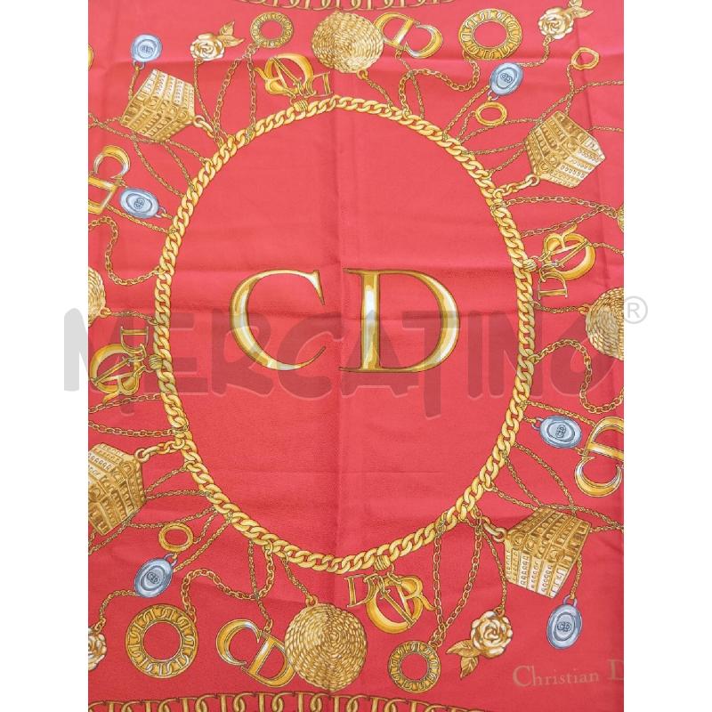 FOULARD CHRISTIAN DIOR ROSSO GIOIELLO  | Mercatino dell'Usato Verona fiera 3