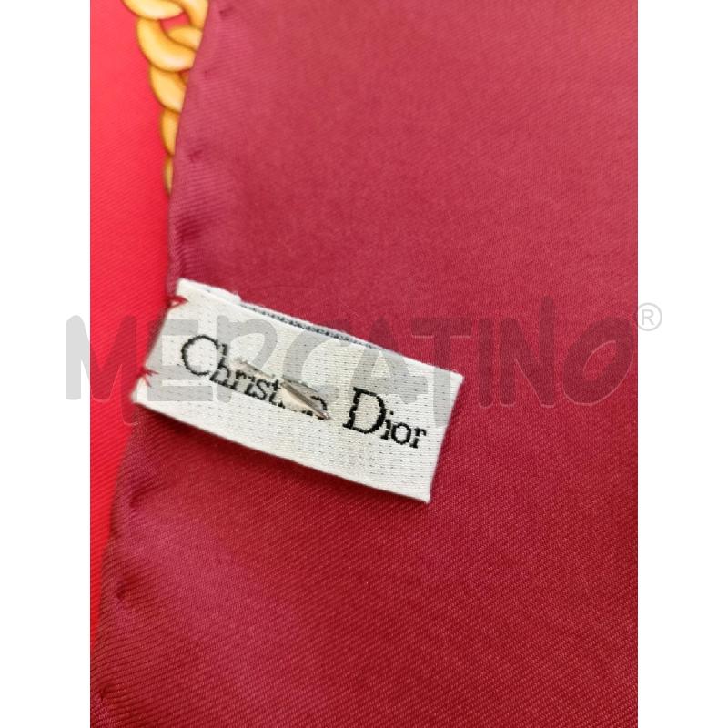 FOULARD CHRISTIAN DIOR ROSSO GIOIELLO  | Mercatino dell'Usato Verona fiera 5