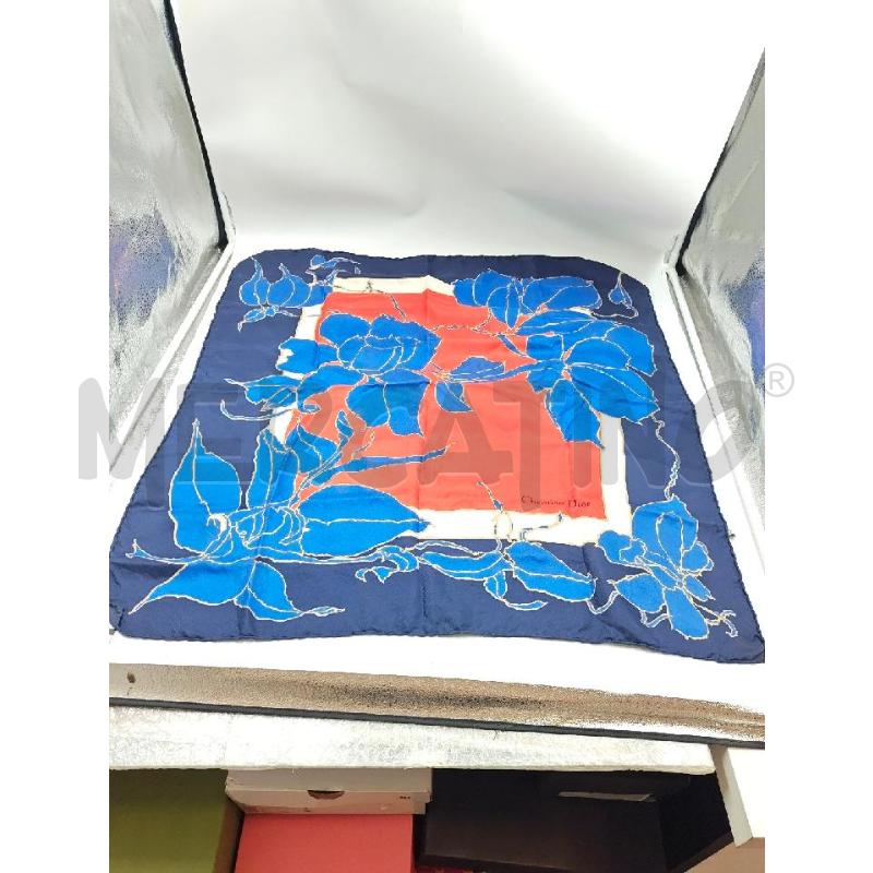 FOULARD CHRISTIAN DIOR  ROSSO BLUETTE  | Mercatino dell'Usato Verona fiera 1