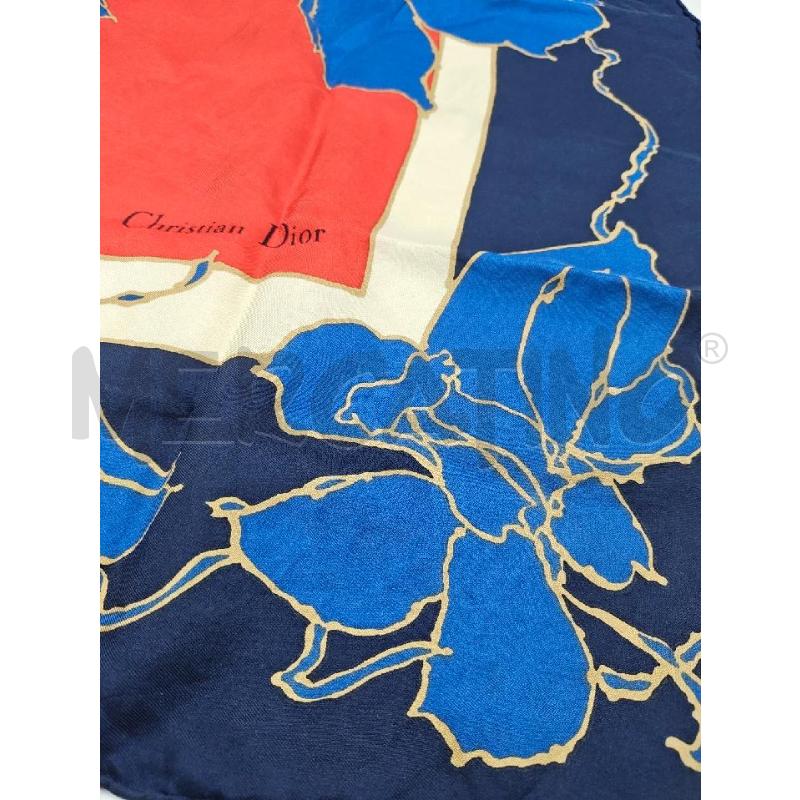 FOULARD CHRISTIAN DIOR  ROSSO BLUETTE  | Mercatino dell'Usato Verona fiera 5