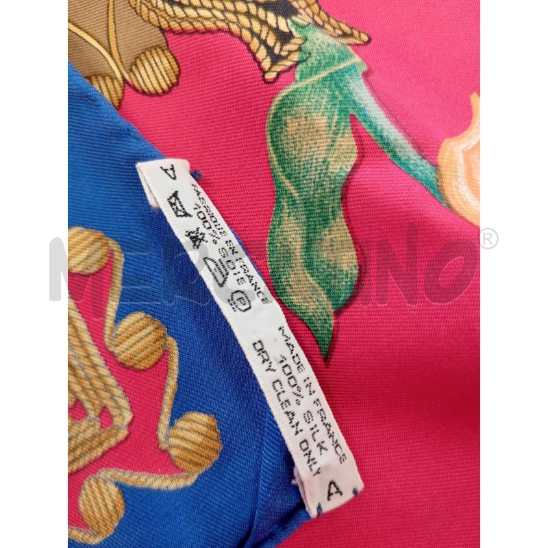 FOULARD HERMES ARABESQUES ROSSO IN SETA  | Mercatino dell'Usato Verona fiera 3