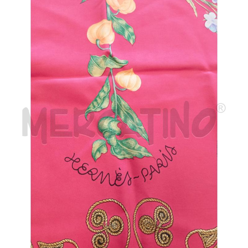 FOULARD HERMES ARABESQUES ROSSO IN SETA  | Mercatino dell'Usato Verona fiera 5