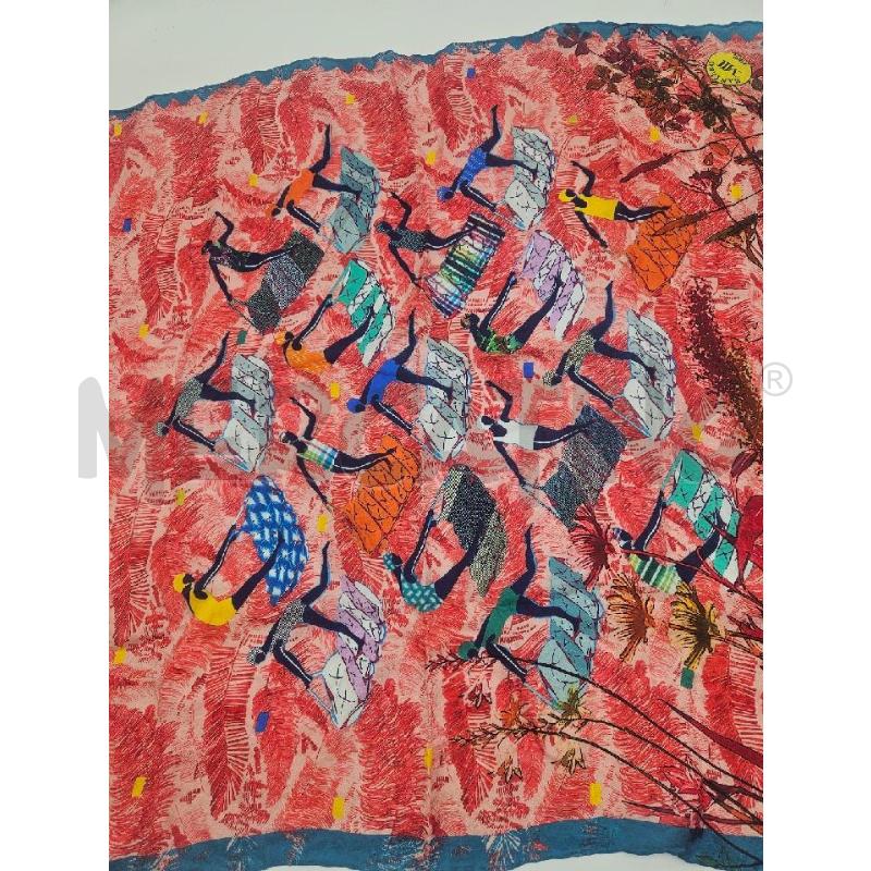 FOULARD MANTERO ROSSA BORDI AZZURRI  | Mercatino dell'Usato Verona fiera 1