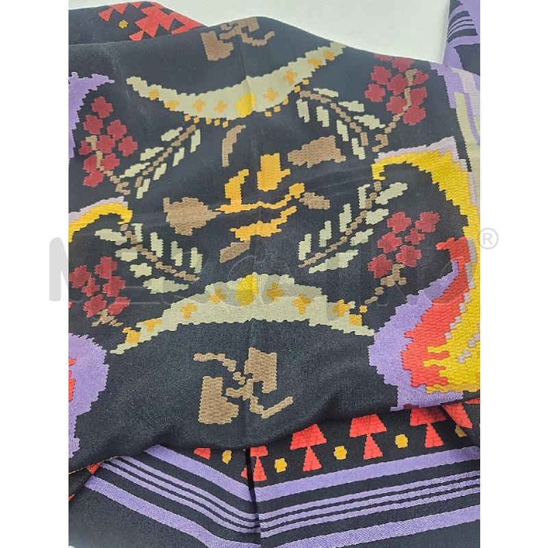 FOULARD PIERRE BALMAIN SETA NERO VIOLA ROSSO GIALLO | Mercatino dell'Usato Verona fiera 2