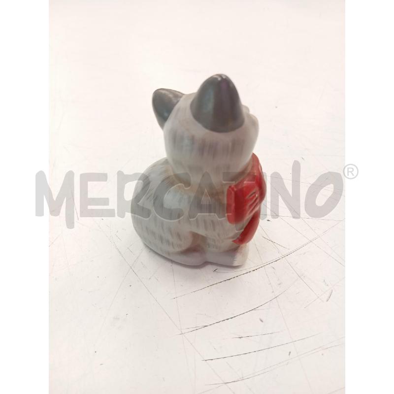 GATTO THUN GRIGIO FIOCCO ROSSO | Mercatino dell'Usato Verona fiera 2