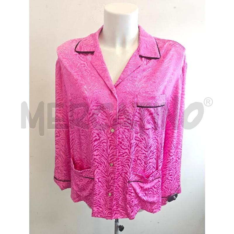 GIACCA CAMICIA D JUST CAVALLI ROSA PROFILI NERI  | Mercatino dell'Usato Verona fiera 1