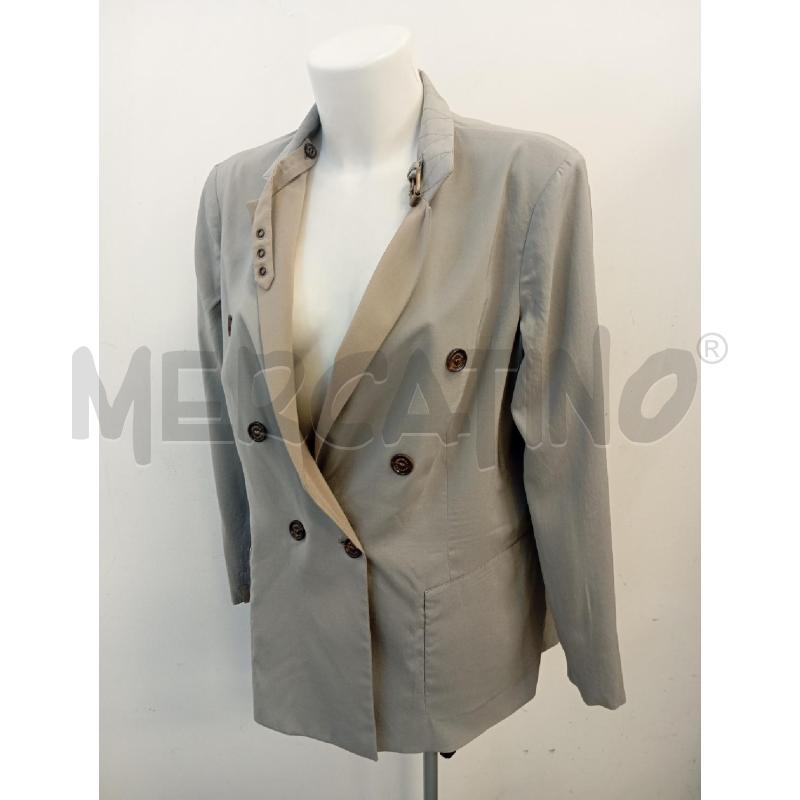 GIACCA DONNA CUCINELLI SETA REVERSIBILE TORTORA GRIGIO  | Mercatino dell'Usato Verona fiera 3