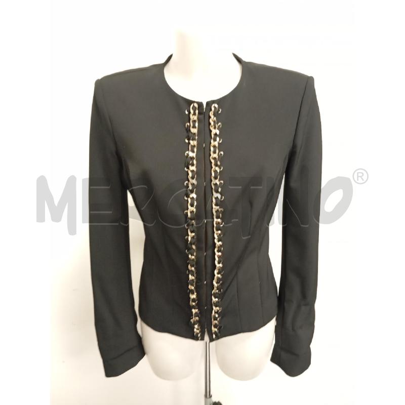 GIACCA D ELISABETTA FRANCHI  NERA CATENA DAVANTI  | Mercatino dell'Usato Verona fiera 1
