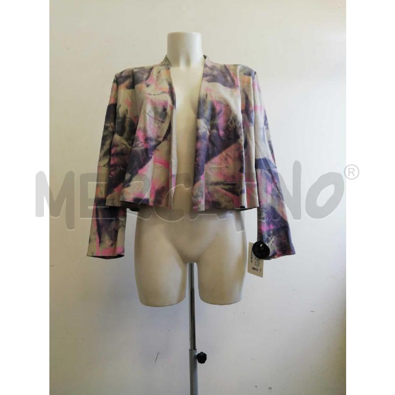 GIACCA D EMPORIO ARMANI GRIGIA ROSA TRAFFORATA PELLE | Mercatino dell'Usato Verona fiera 1