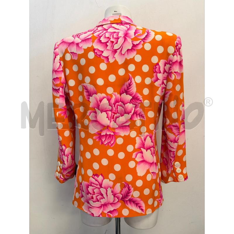 GIACCA D GENNY ARANCIO FLUO FIORI FUCSIA  | Mercatino dell'Usato Verona fiera 3