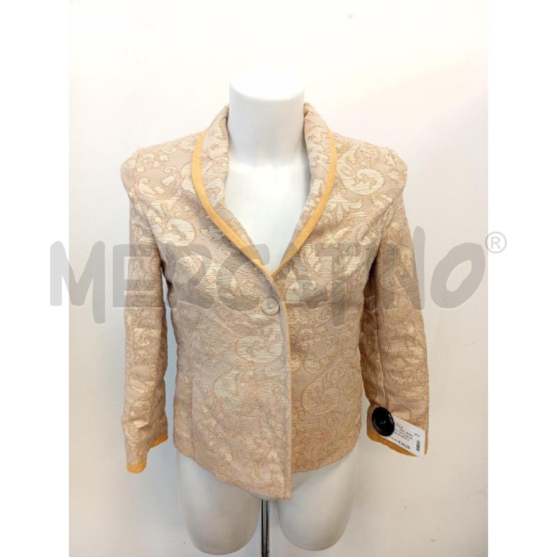 GIACCA D JUCCA BEIGE DAMASCATA PROF GIALLO | Mercatino dell'Usato Verona fiera 1