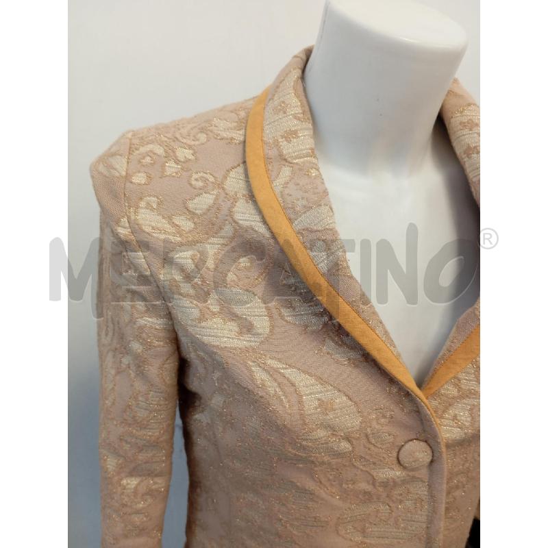 GIACCA D JUCCA BEIGE DAMASCATA PROF GIALLO | Mercatino dell'Usato Verona fiera 2