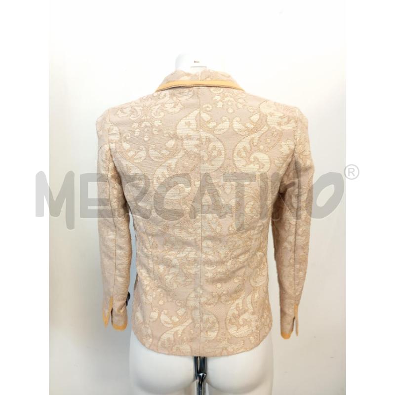 GIACCA D JUCCA BEIGE DAMASCATA PROF GIALLO | Mercatino dell'Usato Verona fiera 4
