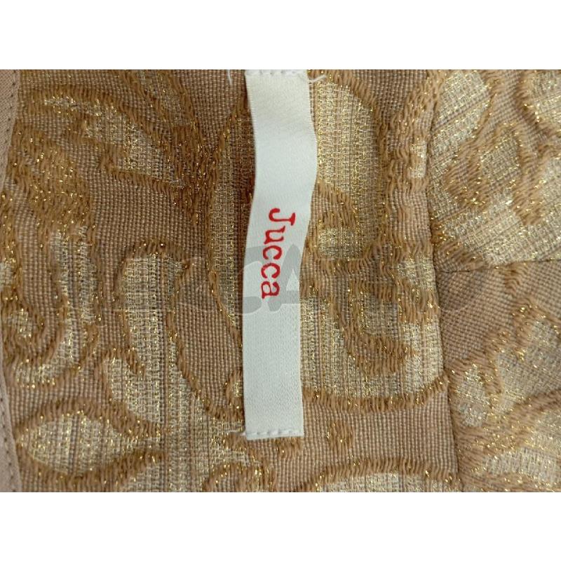 GIACCA D JUCCA BEIGE DAMASCATA PROF GIALLO | Mercatino dell'Usato Verona fiera 5