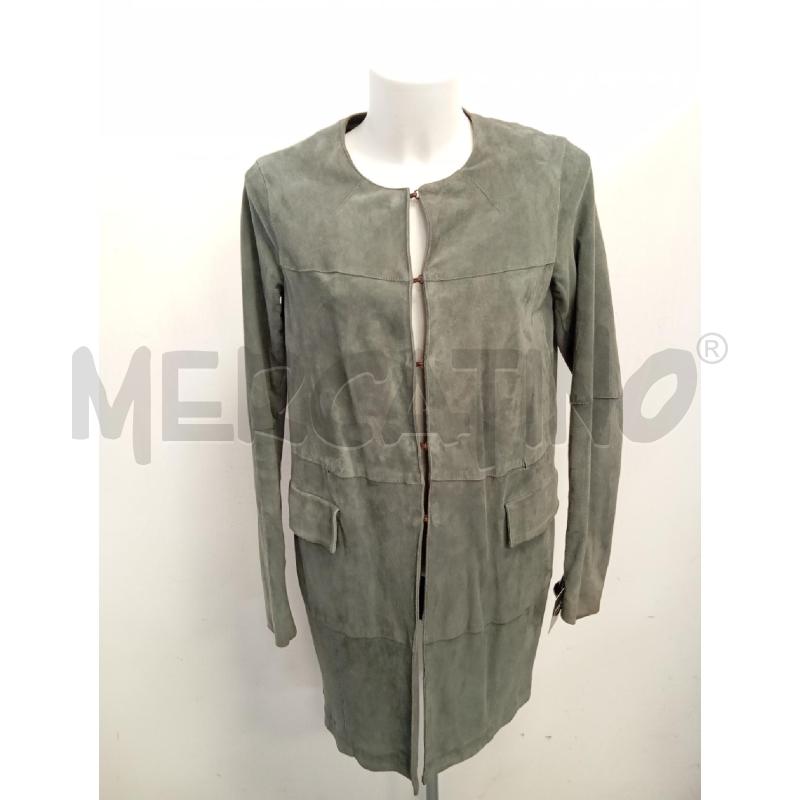 GIACCA D LIVIANA CONTI PELLE DAVANTI JERSEY DIE VERDE SALVIA  | Mercatino dell'Usato Verona fiera 1
