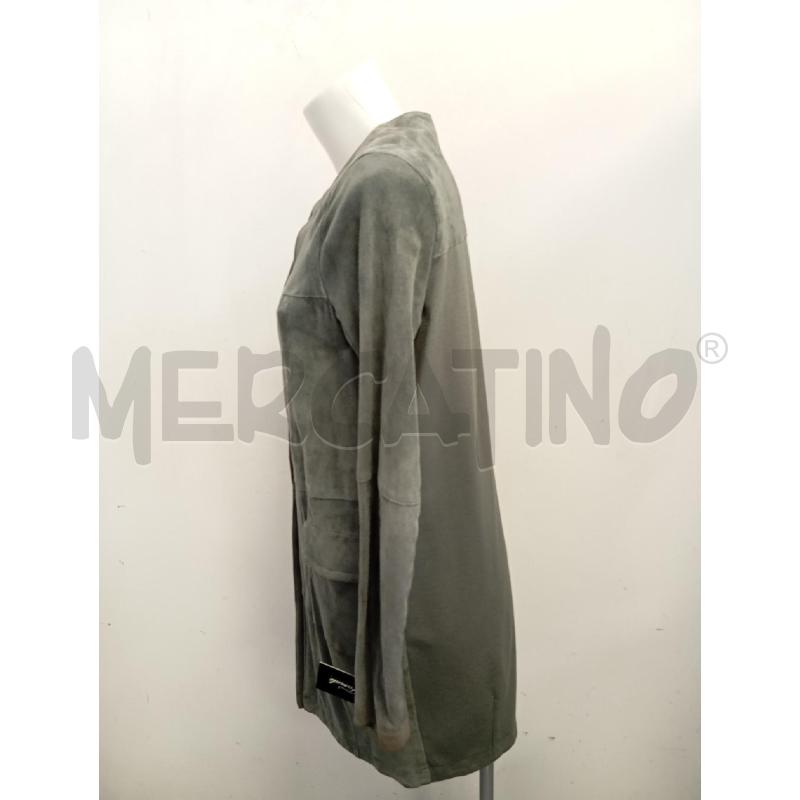 GIACCA D LIVIANA CONTI PELLE DAVANTI JERSEY DIE VERDE SALVIA  | Mercatino dell'Usato Verona fiera 3