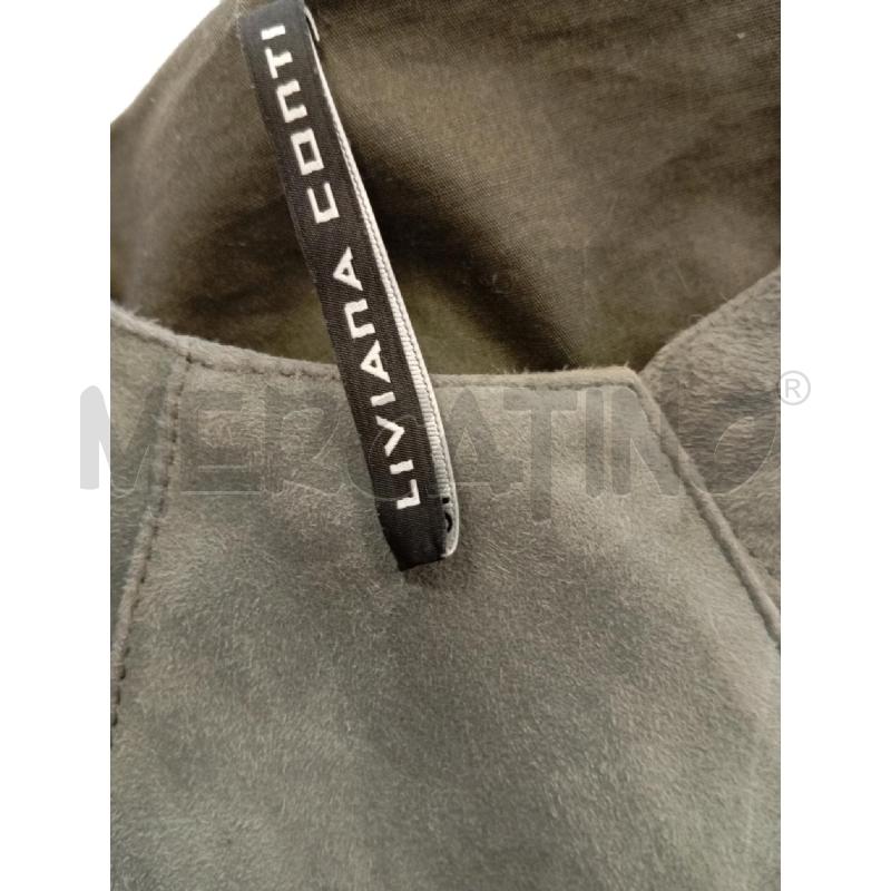GIACCA D LIVIANA CONTI PELLE DAVANTI JERSEY DIE VERDE SALVIA  | Mercatino dell'Usato Verona fiera 5