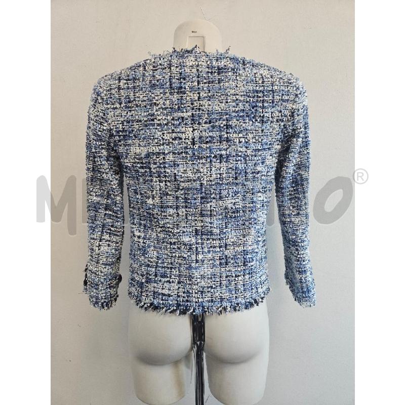 GIACCA D LUISA SPAGNOLI IN TWEED AZZ BIA  | Mercatino dell'Usato Verona fiera 3
