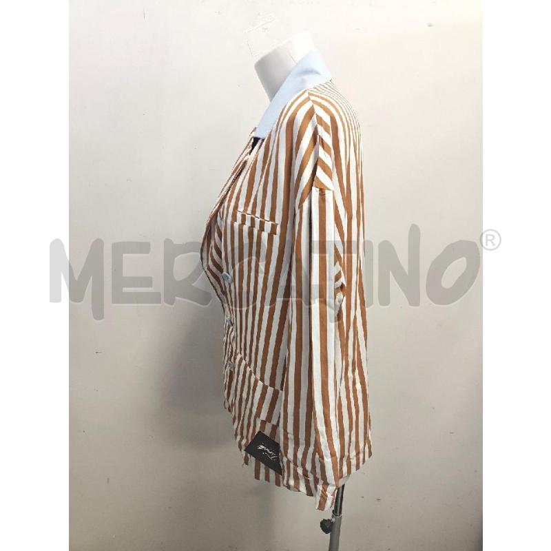GIACCA D SOUVENIR A RIGHE BIA BEIGE AZZ  | Mercatino dell'Usato Verona fiera 2