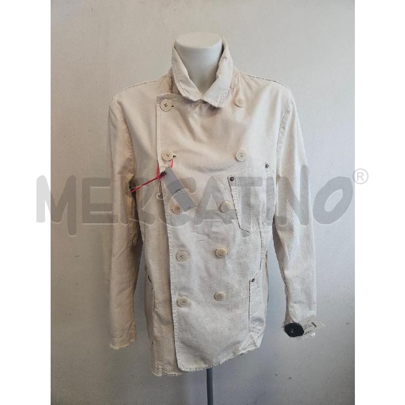 GIACCA MAURO GRIFONI DENIM BEIGE DOPPIOPETTO  | Mercatino dell'Usato Verona fiera 1