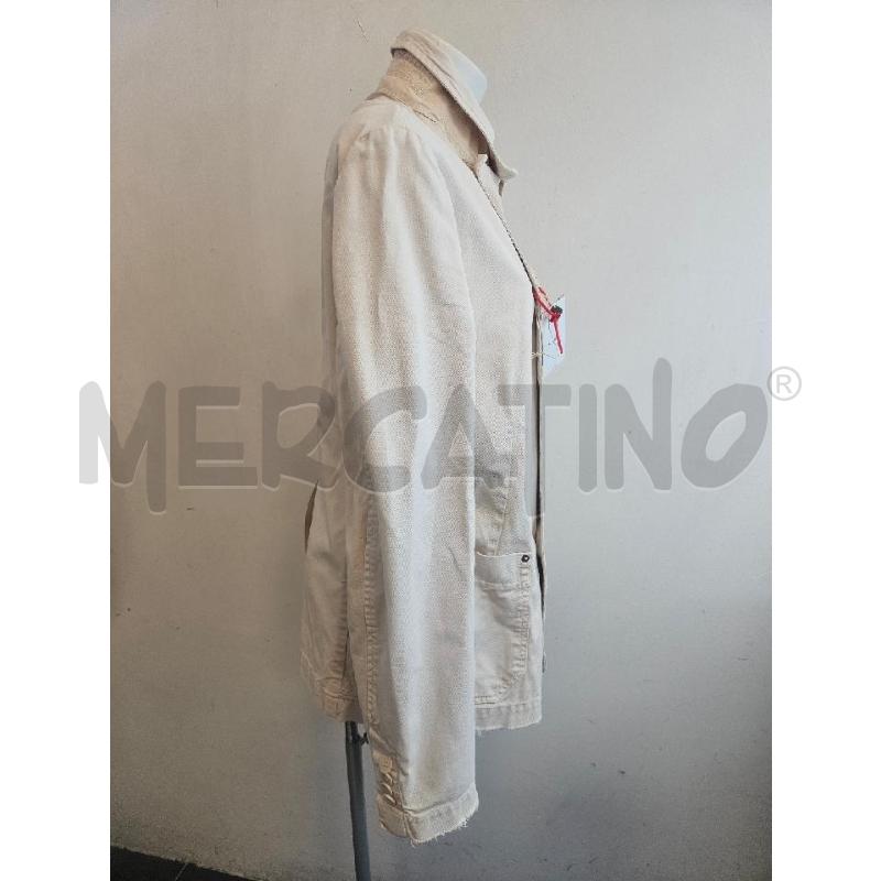 GIACCA MAURO GRIFONI DENIM BEIGE DOPPIOPETTO  | Mercatino dell'Usato Verona fiera 2