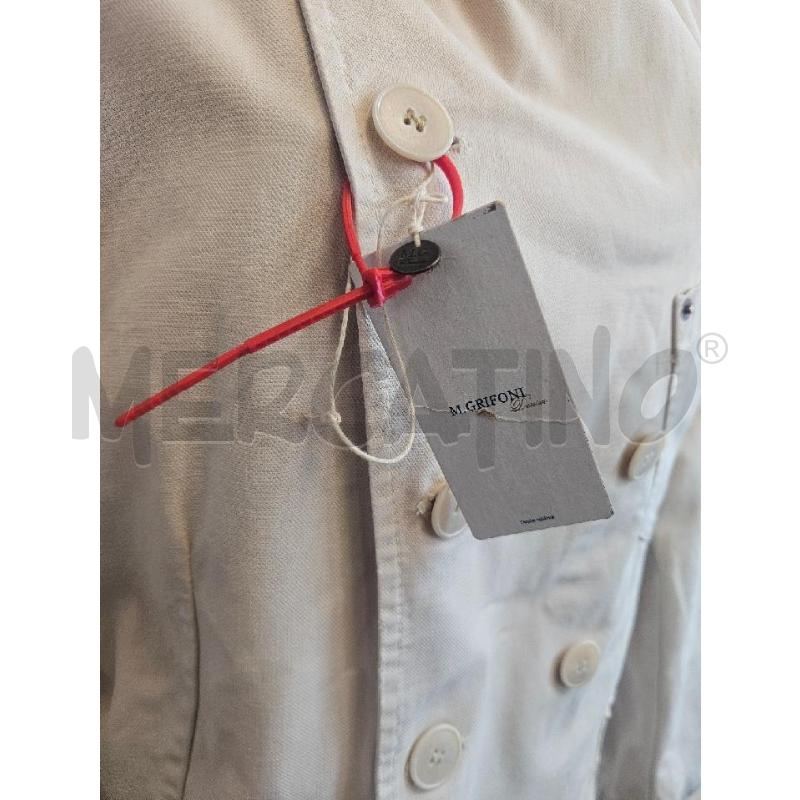 GIACCA MAURO GRIFONI DENIM BEIGE DOPPIOPETTO  | Mercatino dell'Usato Verona fiera 4