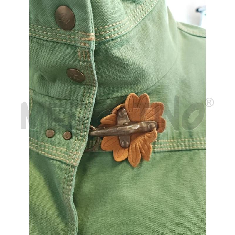 GIUBBINO DONNA FAY DENIM VERDE FIORI GIALLO | Mercatino dell'Usato Verona fiera 4